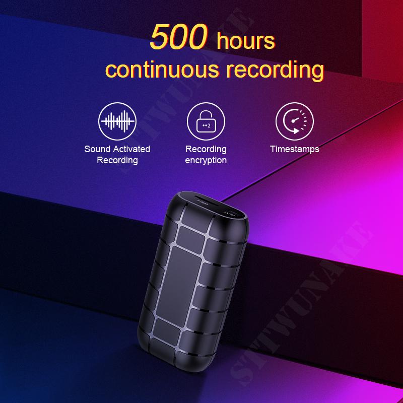 

STTWUNAKE Voice recorder 500 hours Dictaphone audio sound activated mini digital professional micro flash drive