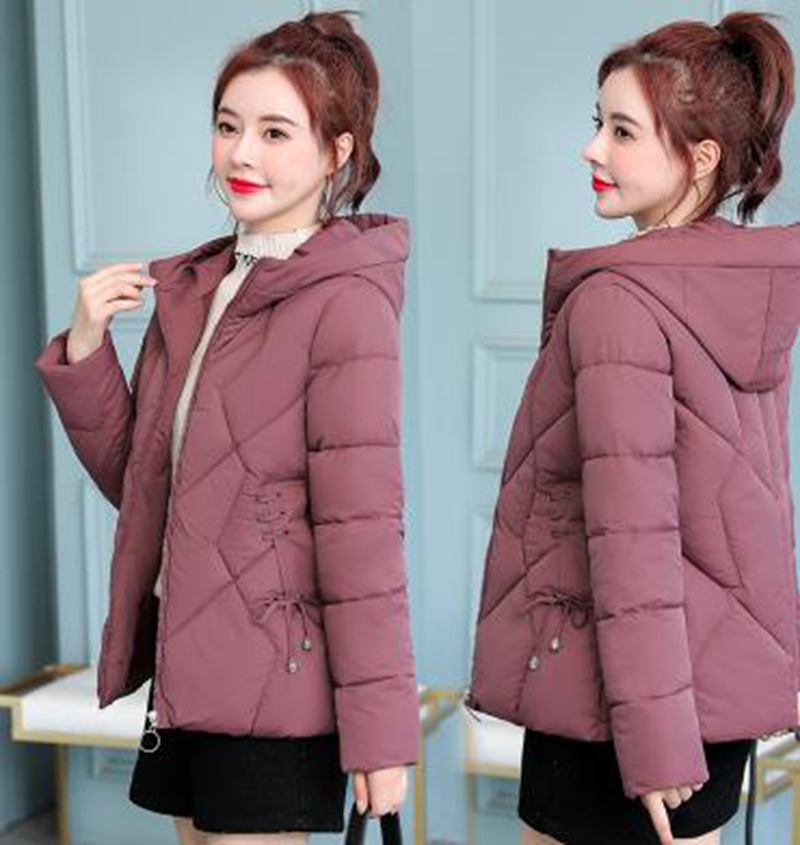 

Wholesale winter short cotton coat new style women's fashion down padded coat, Blue
