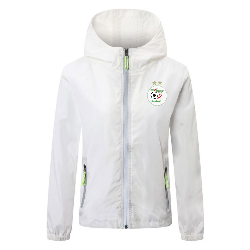

2020 2021 algeria national team soccer jacket zipper Windbreaker men soccer jerseys soccer hoodie Lichtgevende jacket coat Running Jackets