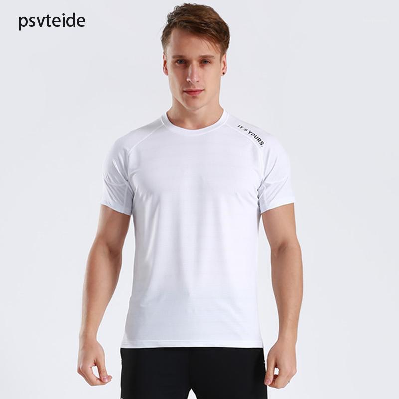 

Mens Training T Shirt dryfit Sport Shirt Men Fitness Running T Spor tshirt erkek dry fast tshirt Sports Jerseys White Tees1, Black
