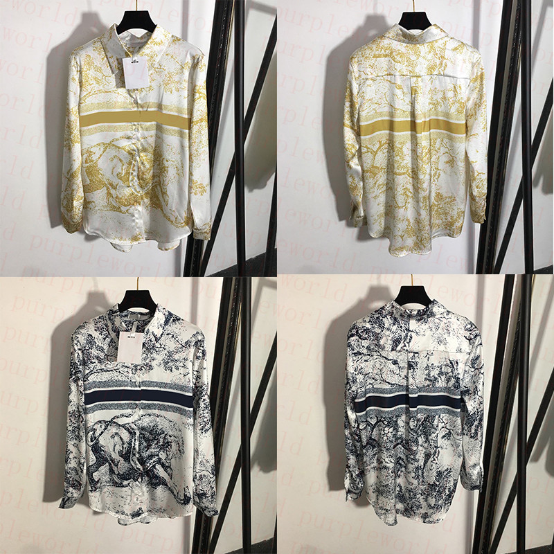 

Classic Flora Women Blouses Brand Shirts Luxury Letter T Shirts Birthday Gift for Female Soft Tops, Yellow