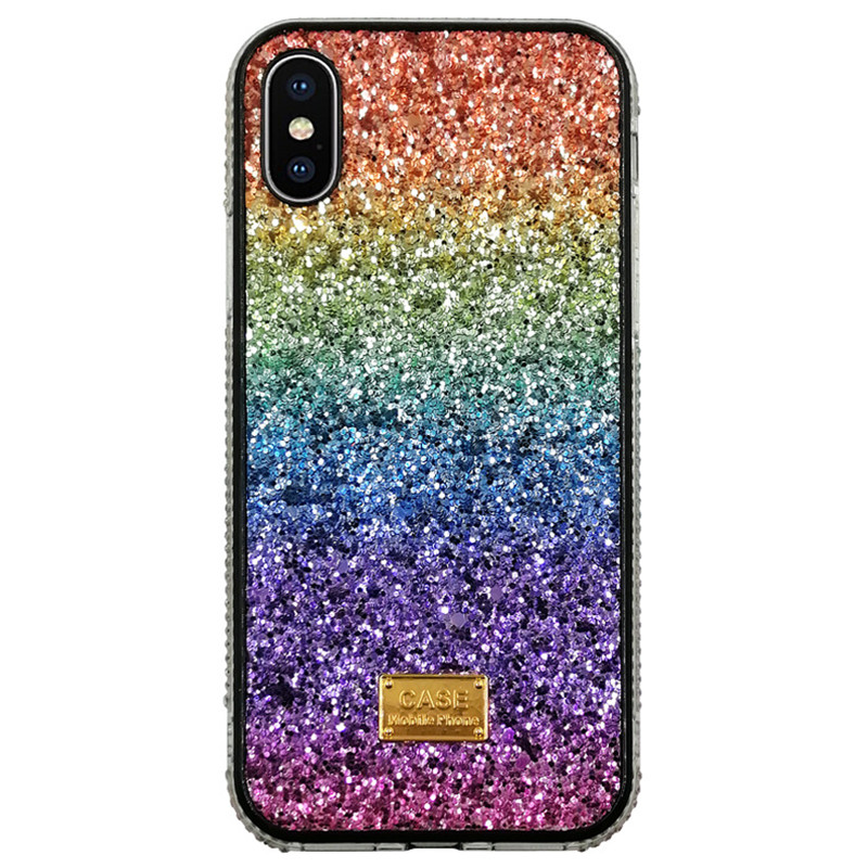 

Gradient Glitter Premium Rhinestone Case Luxury Designer Women Defender Phone Case For iPhone 12 11 Pro Xr Xs Max 6 7 8 Plus For Samsung, Gold