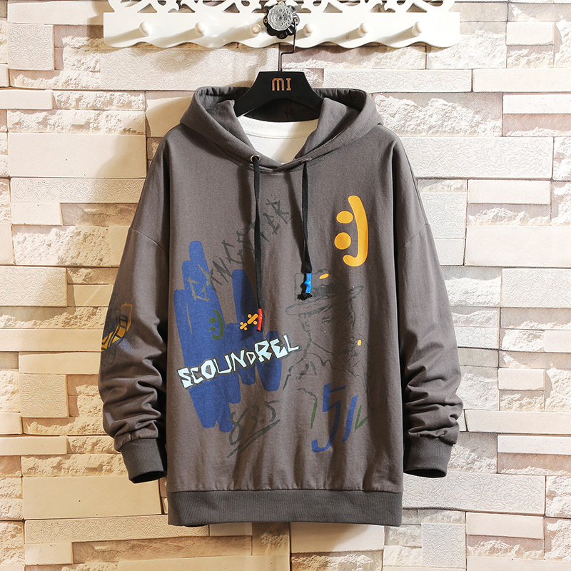 

2021 New Other Spring Fashion Print of Hip Hop Men Long Sleeve Puffy Shirt Hoodies Clothes ZUAF, W20189