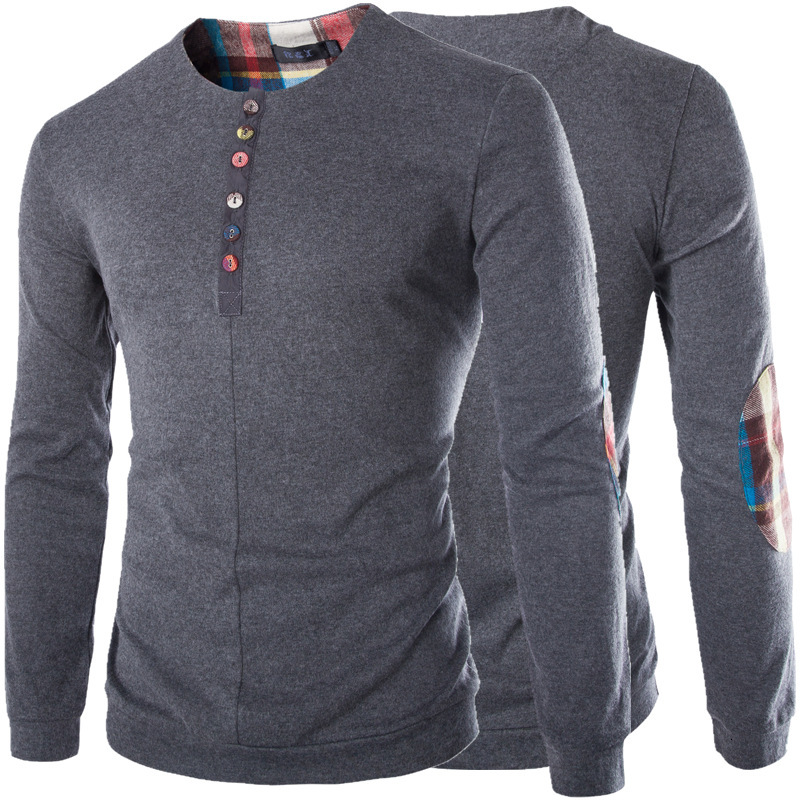 

2021 New T-shirt Wool t Shirt Full Sleeve Tshirt Men Solid Color T-shirts J28v, Black