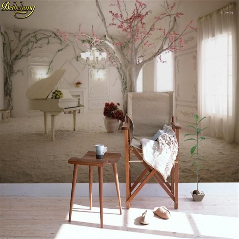 

Custom 3d mural wall paper TV backdrop sofa space to expand 3d photo wallpaper for walls 3 d flooring paper1, Silk cloth