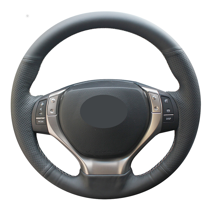 

Hand-stitched Black Artificial Leather Anti-slip Car Steering Wheel Cover for ES250 ES300h GS250 GS300h RX270 RX350