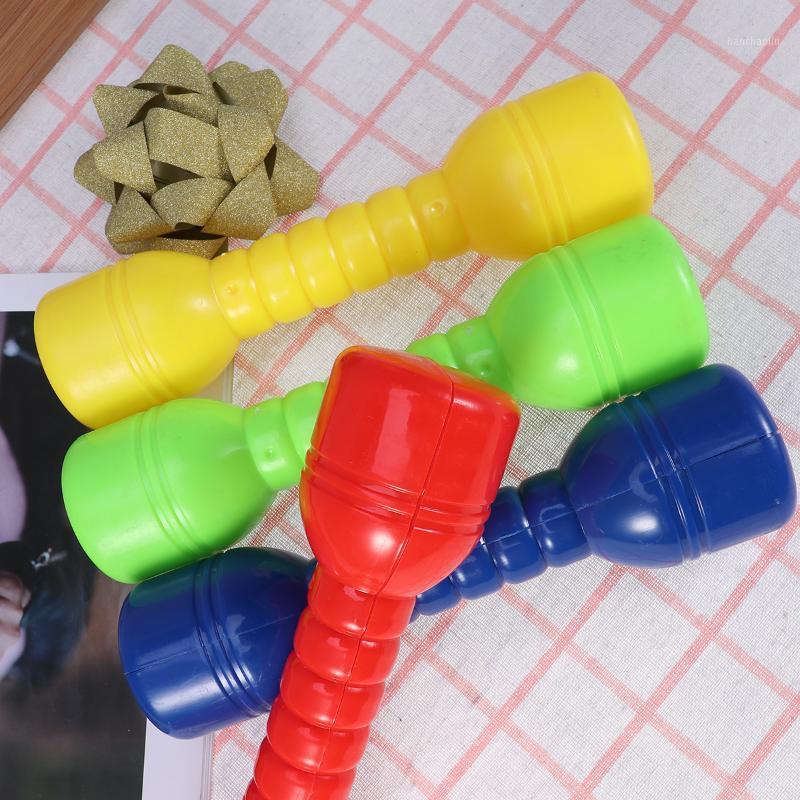 

4 Pcs Plastic Dumbbells Ergonomic Children Kindergarten Morning Exercise Barbells Hand Bar Kids Dumbbells Fitness Equipment1, Red