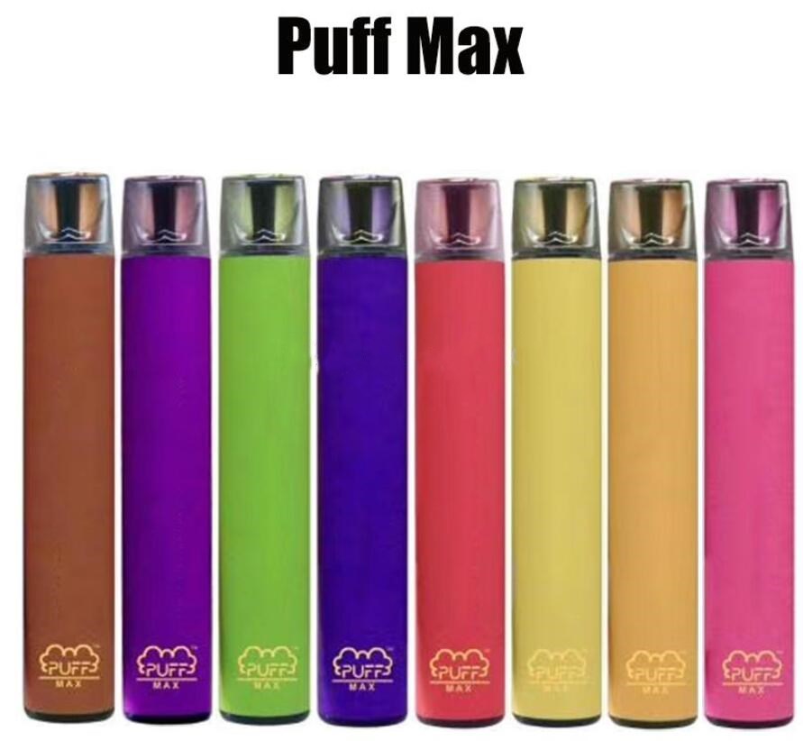 

Puff Max Disposable Vape Pod Device 2000 puffs 8.5ml Pre-filled Pods Cartridge 1200mah battery Ecig empty Vape Pen Puff Bar Max