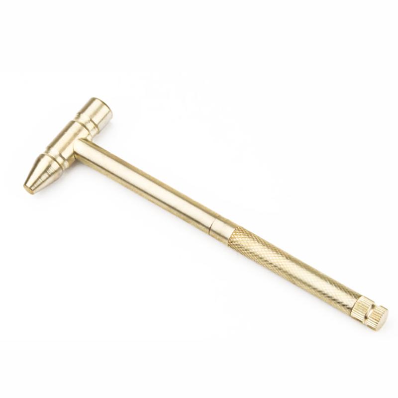 

Copper Hammer 5 In 1 Multifunctional Hammer Built-in Small Screwdriver Indoor Outdoor Mini Tool LB88