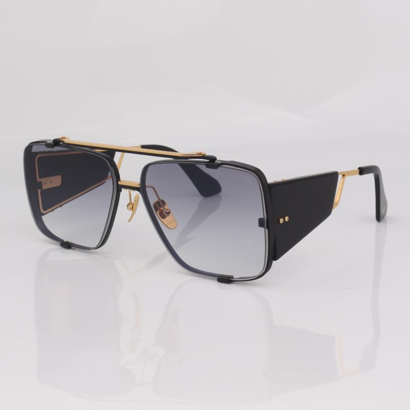 

Sunglasses Black Square Men Women Oversize Frame Eyewear Side Wide Temples
