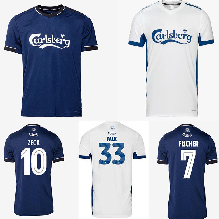 

2020 2021 new Superligaen FC Denmark Copenhagen Soccer Jerseys SKOV FISCHER ZECA 20 21adult football shirt, Black;yellow