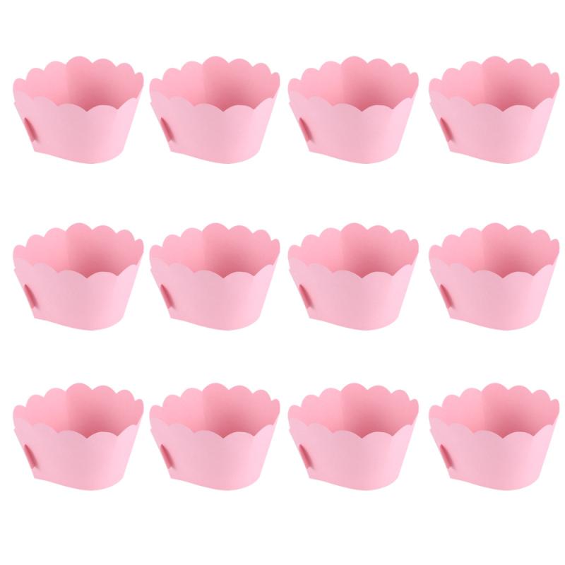 

12PCS Dessert Cake Wrappers Paper Cupcake Liners Disposable Muffin Cups Party Supplies for Baking Wedding Birthday