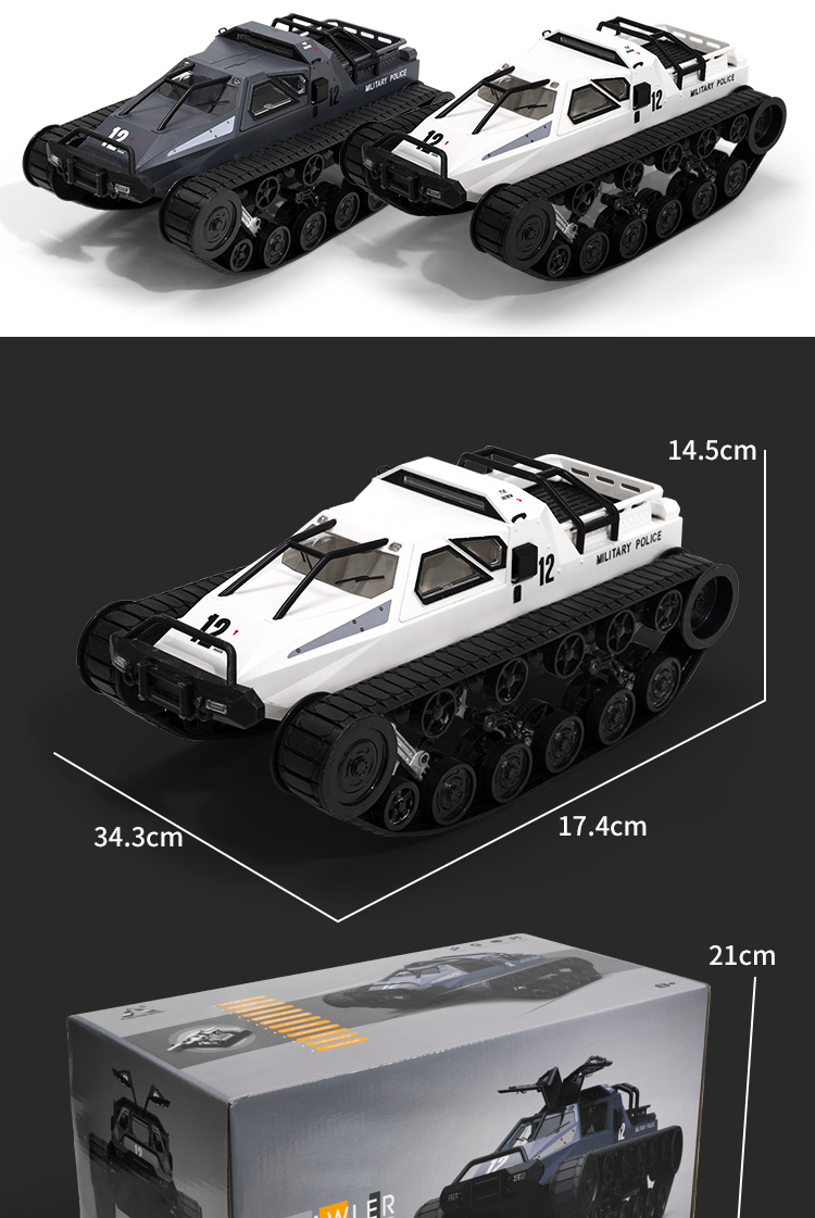 

1/12 RC 4WD Drift Tank 2.4G High speed EV2 Tank RTR Remote control armored vehicle 380 Motor toys for children