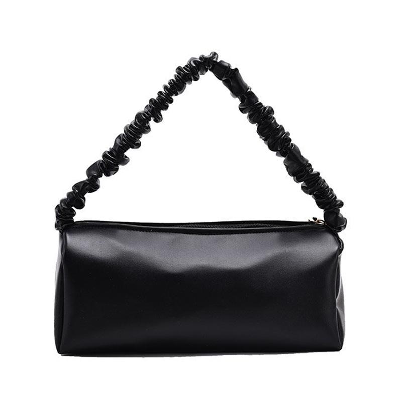 

Women Handbag Small New Female Shoulder Bag Artificial Leather Youth Designer Daily Bag Simple Light Black White