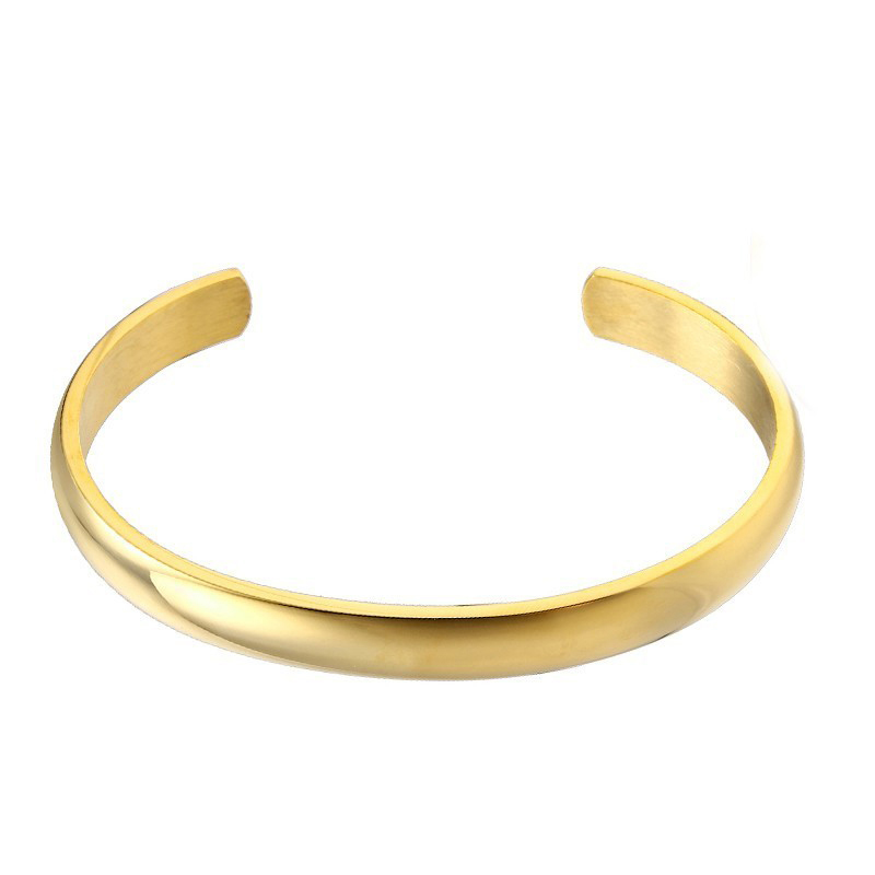 

RIR Name Engrave Gold Bangle For Women Men Stainless Steel Custom Letter Minimalist Bangles For Lover