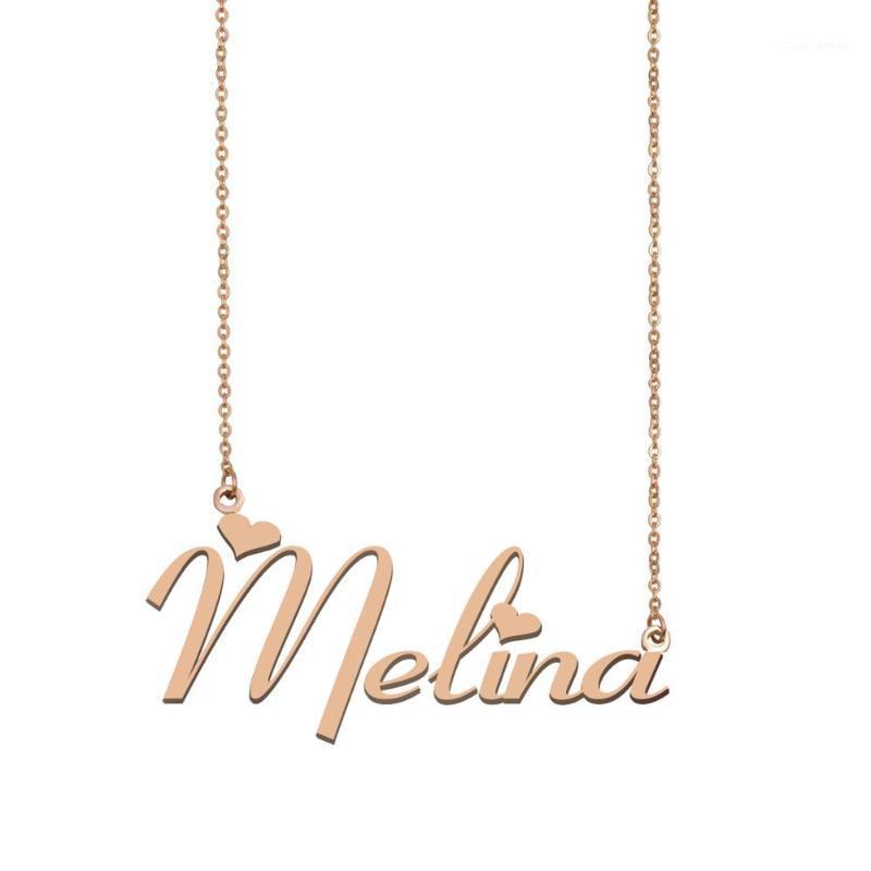 

Melina Name Necklace , Custom Name Necklace for Women Girls Best Friends Birthday Wedding Christmas Mother Days Gift1
