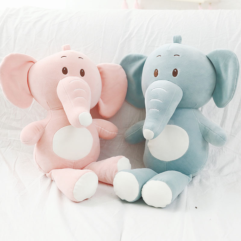 

Manufacturers and soft and touching elephant plush toy doll children sleeping pillow birthday gift wholesale custom