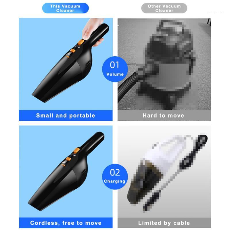 

120W 3600mbar Car Vacuum Cleaner High Suction For Car Wet And Dry dual-use Vacuum Cleaner Handheld 12V Mini1