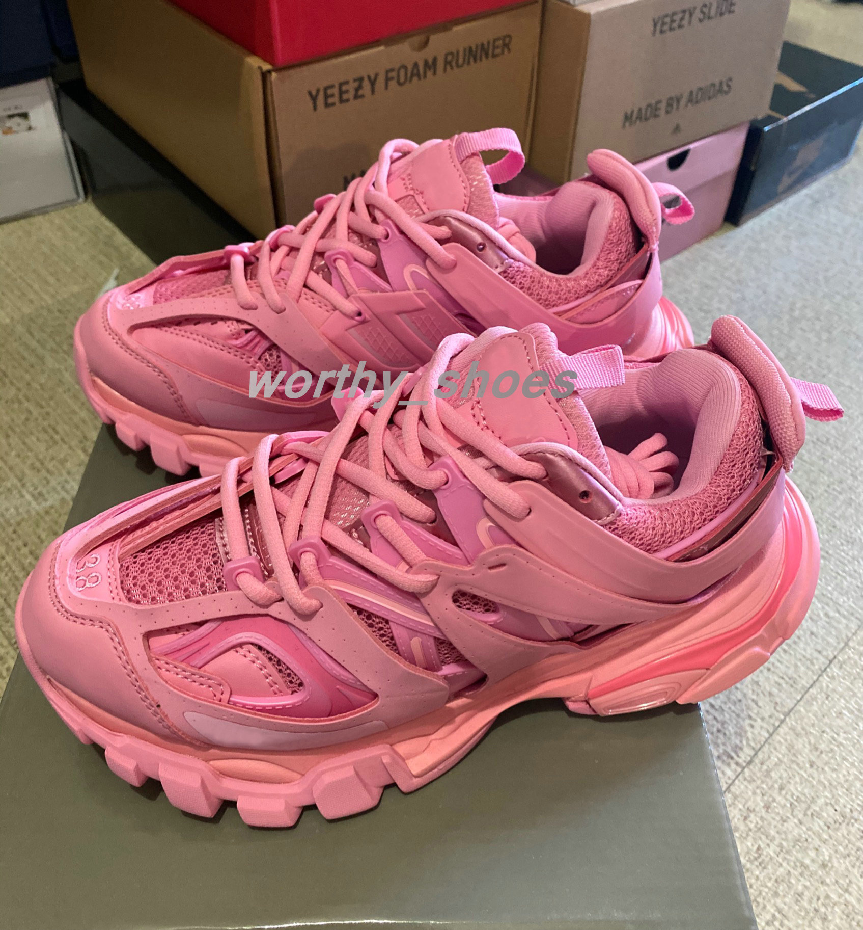 

Top Quality Release 3.0 Tess S Paris Triple S Pink Sneakers clear sole Mens Shoes For women Men Sneakers Trainers Baskets