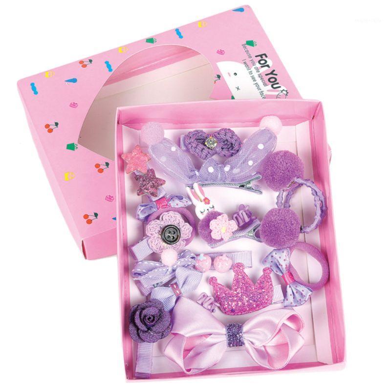 

18Pcs/Set Baby Girls Boutique Hair Accessories Bowknot Clip Tie Headdress Gift 449F1