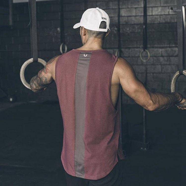 

Men's Sports Fitness Running Training Stretch Vest Slim Breathable Sleeveless Men's1