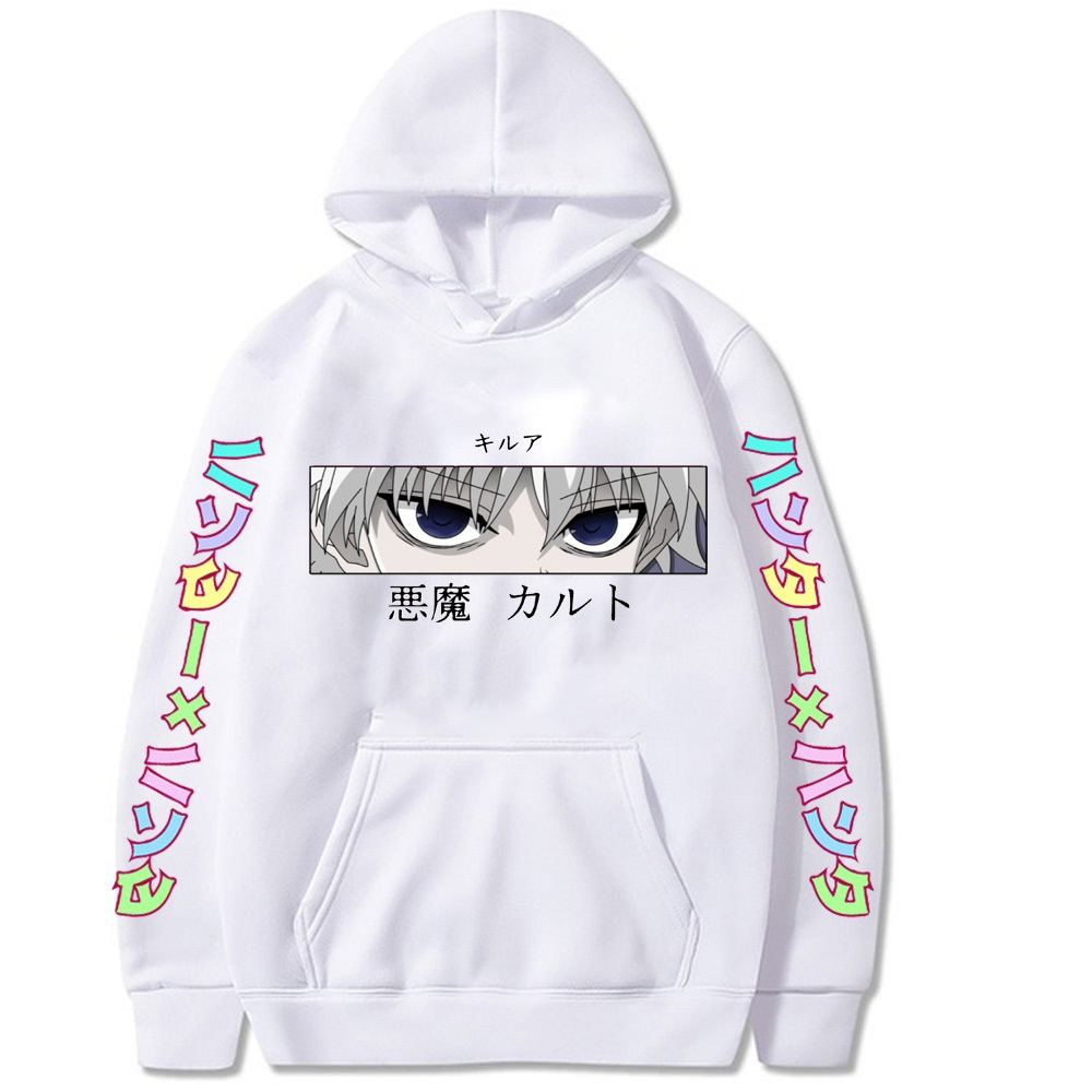 

Hunter X Hunter Men's Hoodie Hisoka Sweatshier Kurapika GON FREECSS Casaul Hoodies Pullover Y0104, Black