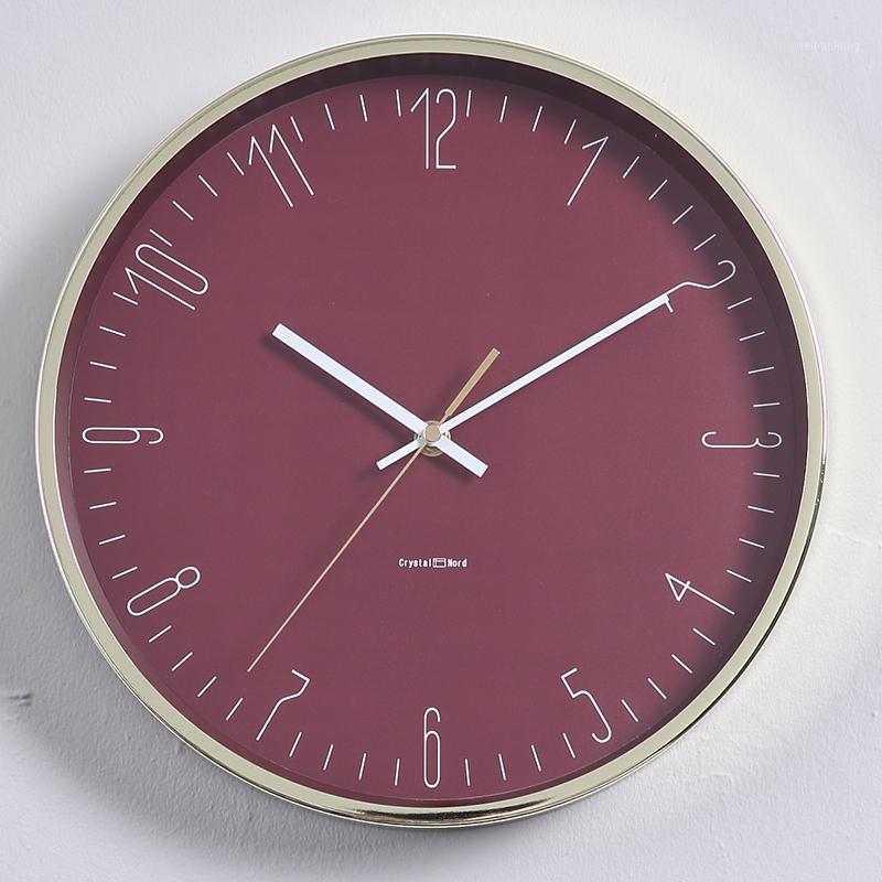 

Creative Nordic Wall Clock Modern Design Silent Rustic Watchs Stylish Wandklok Goud Home Decoration Gold Clocks HH60WC1