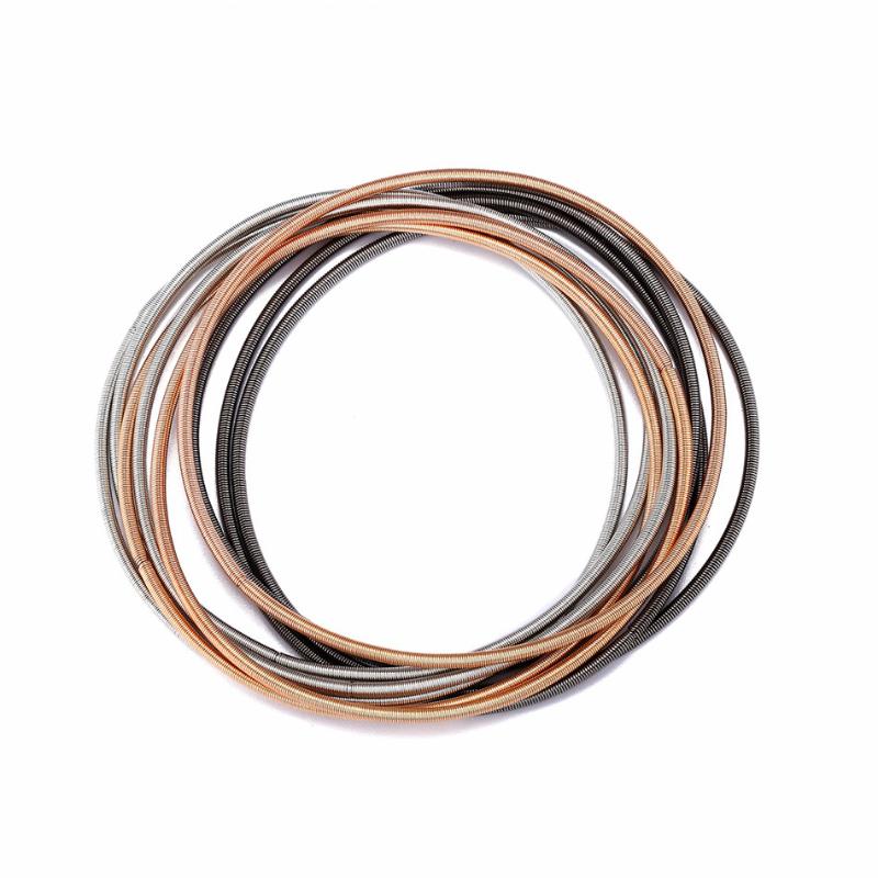 

Charm Bracelets Memory Spring Wire Women Men Fun Bracelet 18.5CM Length Steel Wrap Bangle Jewelry Accessory
