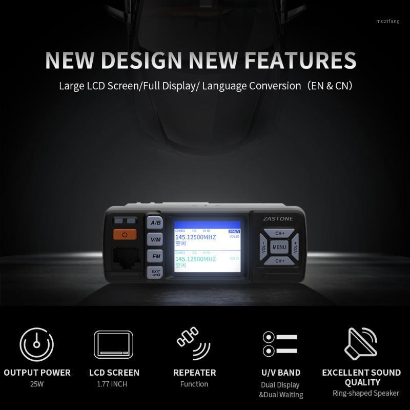 

zastone z318 cb radio car walkie talkie dual band vhf ufh ham radio Prosciutto 25W FM automobile walkie talkie Mini Mobile1