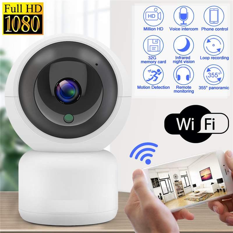 

Wireless Camera Monitor HD Voice/Motion Sensor Night Vision Portable Home Dome IP Camera WiFi Security Smart Surveillance