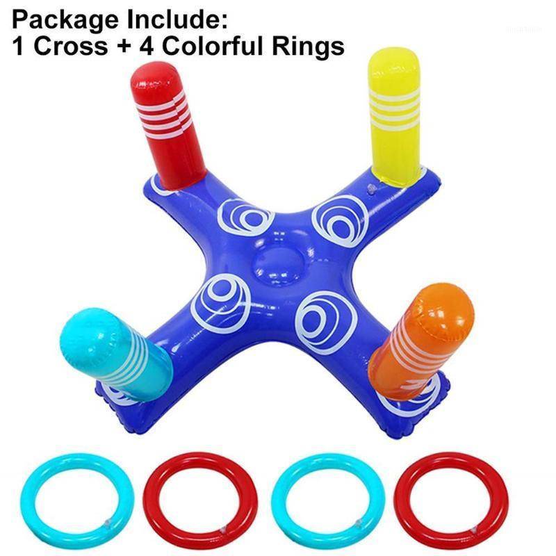 

NEW Inflatable Ring Toss pool Ring Toss game toys Garden Game Pool Toy Outdoor Fun Set toys for children with 4 Pcs Ring#05151