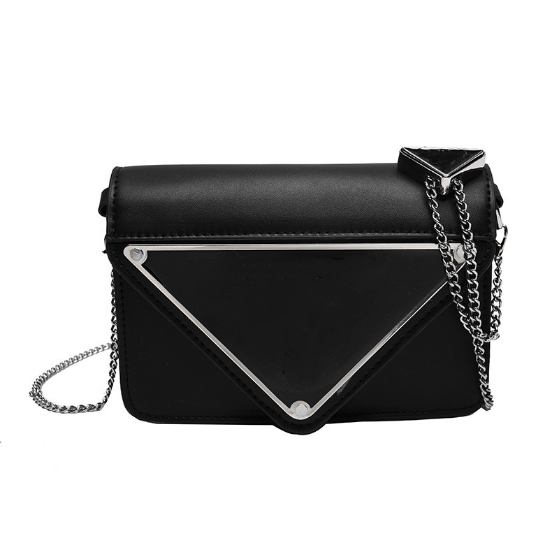 

2022 New fashion Handbag Brand letter Simple Messenger Bags Designer Bag super fire black small Handbags high quality Pu shoulder bag Color 3, As picture