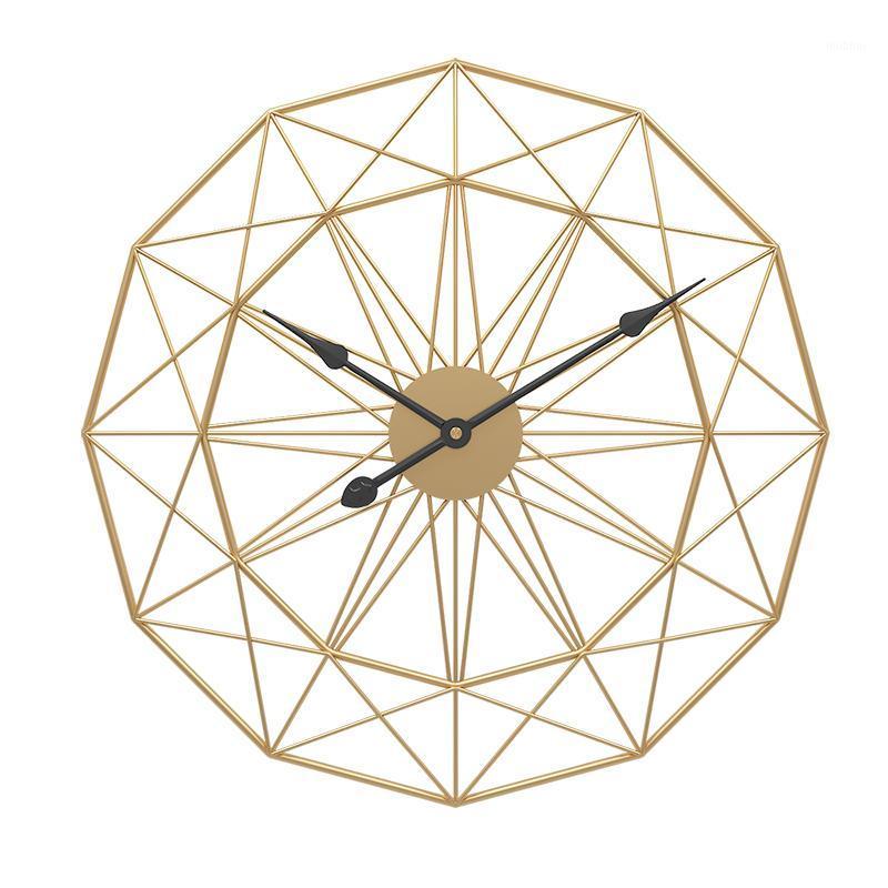 

Metal Iron Wall Clocks Retro Round Large Living Room Clock Home Decoration Silent Quartz Wall Watch Modern Design Clocks1