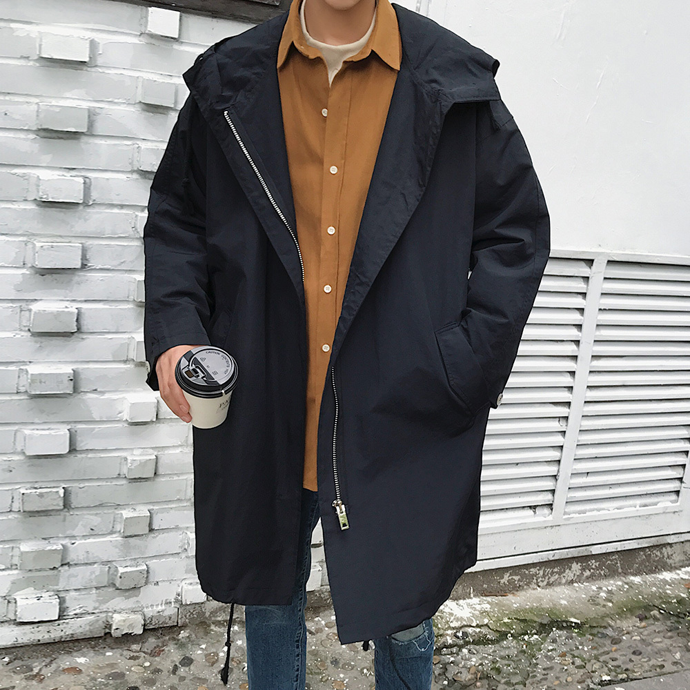 

2021 Men's Hooded Jacket High-quality Young Coat, Fashions Size M- N2LZ, Khaki.