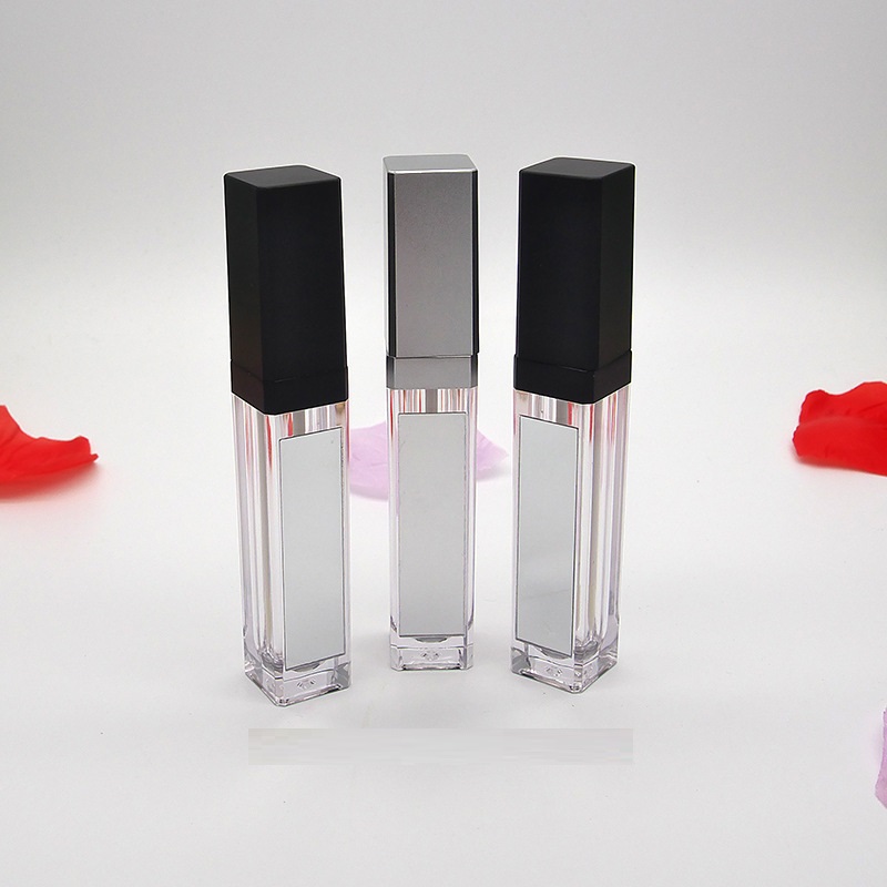 

7ML LED Empty Lip Gloss Tubes with Mirror Square Clear Lip Gloss Bottle Refillable Bottles Container Plastic Makeup Packaging WB3320