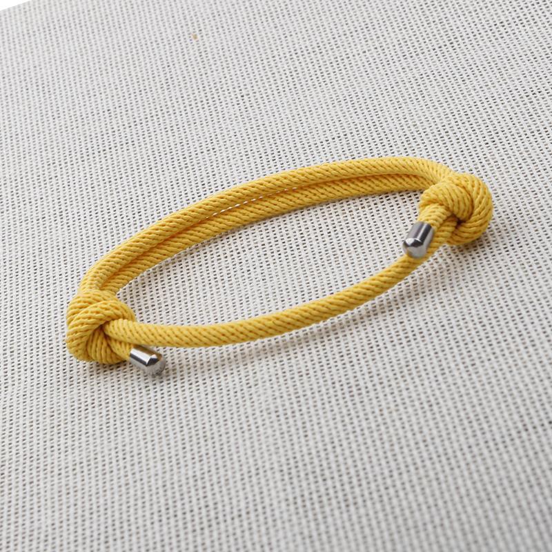 

Fashion Milan Rope Stainless Steel Multi-layer Survival Bracelets Men Trendy Simple Macaron Coloful Braid Anklets Women SL0421