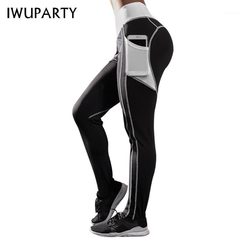 

Women' High Waist Patchwork Sports Pants with Pockets Gym Fitness Yoga Leggings Push Up Running Sport Tights Ladies Clothing1, Black