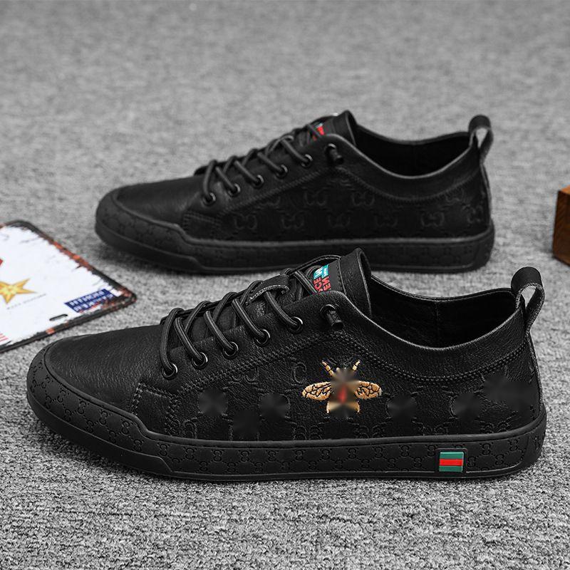 

Lace Up Casual Business Solid 2021 New Men Shoes Classic Comfortable PU Leather Spring Autumn Outdoors Fashion Round Toe Concise DH593, White