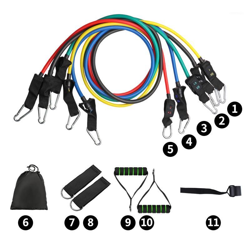 

11pcs/set Fitness Resistance Bands Tubes Yoga Pull Rope Sport Fitness Gum Workout Exercise Bands Gym Sport Rubber Expander1