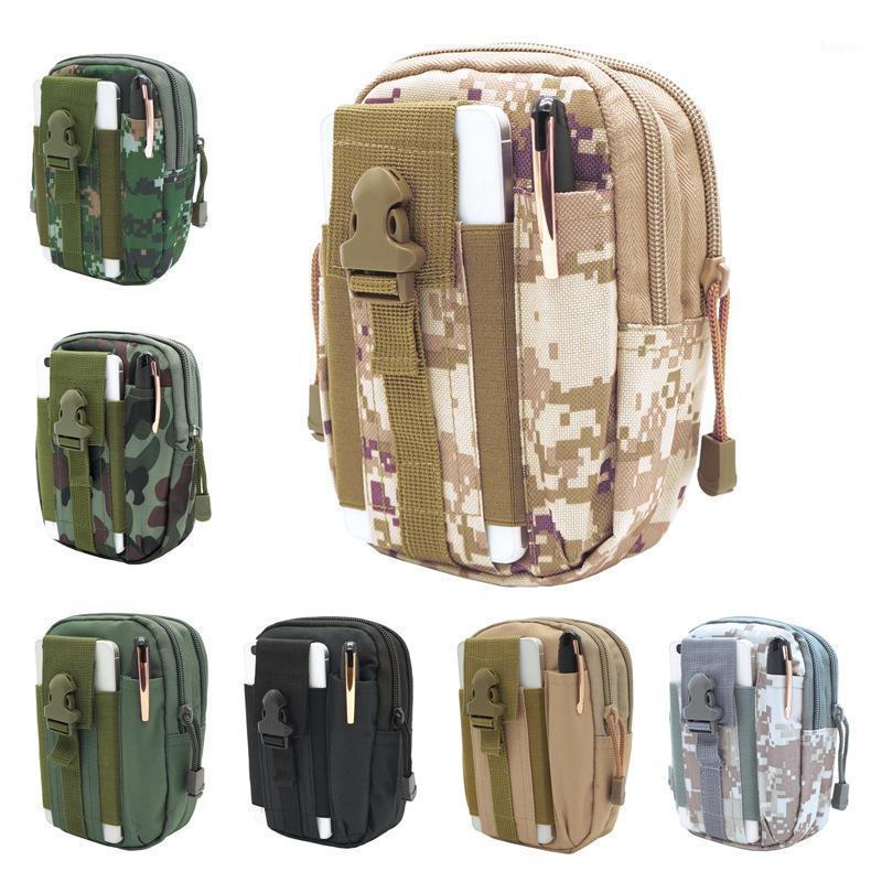 

Men Tactical Pouch Belt Waist Pack Bag Small Pocket Running Pouch Camping Bags Mobile Phone Wallet Travel Tool1, Khaki