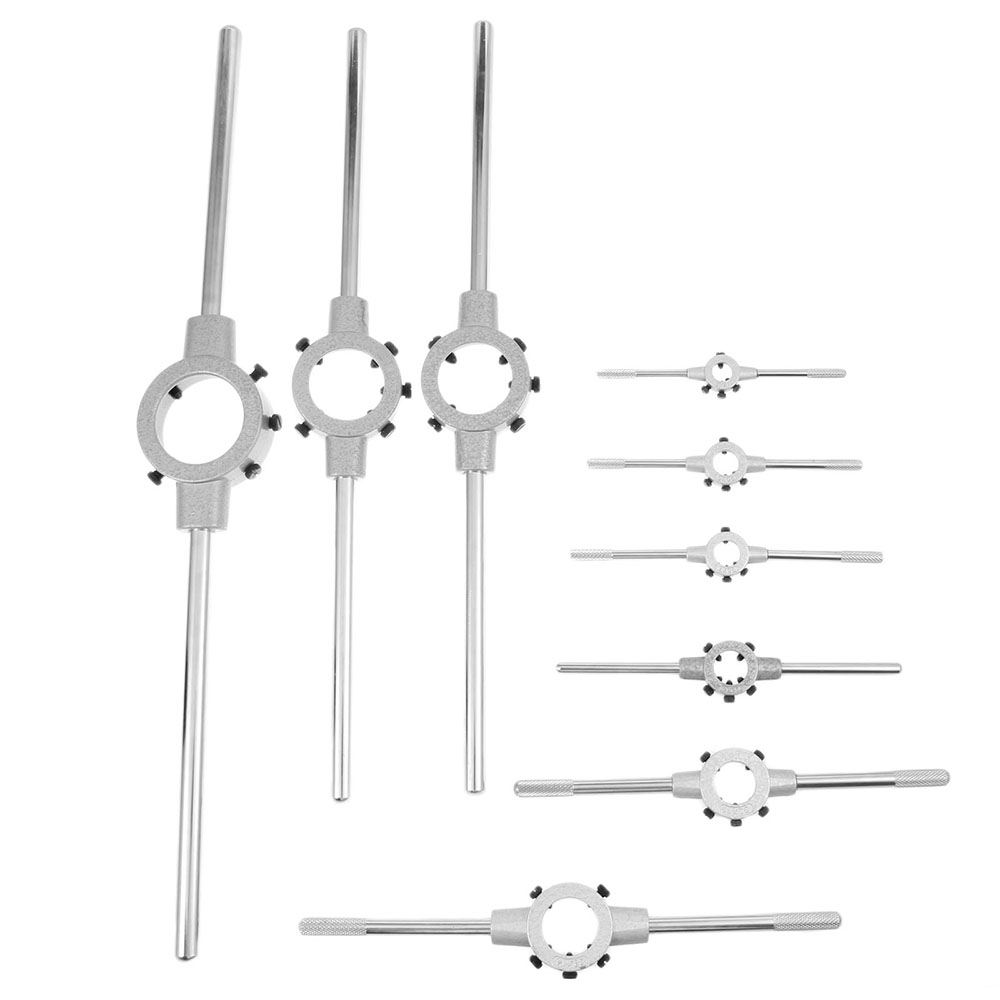 

Hand Die Wrench Kit HSS Metric Screw Die Circular Threading Hand Tools Kit with Wrench Set