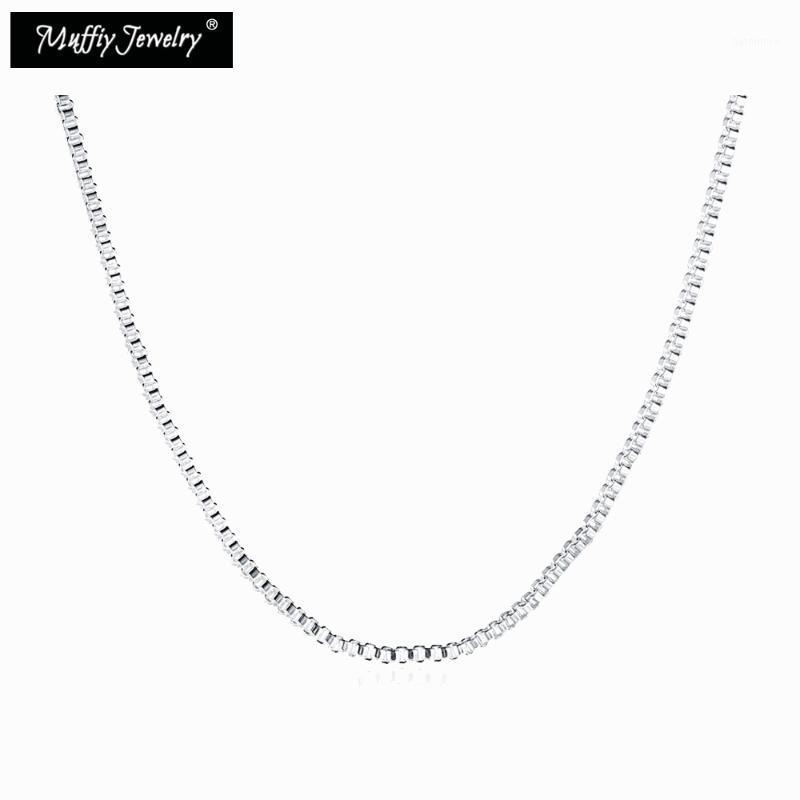

1MM Box Chain Link Chain, 925 Sterling Silver Basic Chains Necklace Glam Jewelry Fit Pendant Soul Gift For Men & Women1