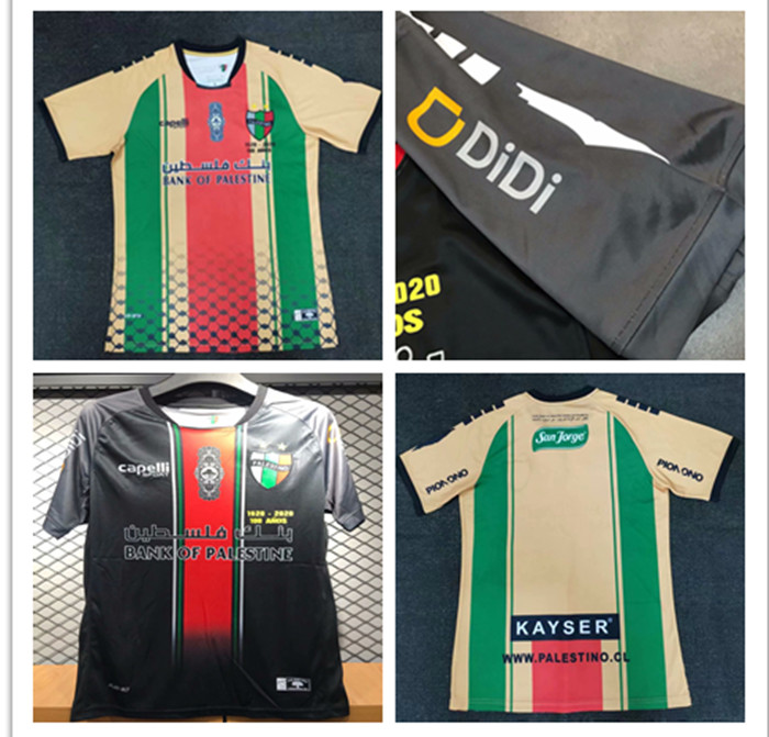 

2020 new Palestinian Football Jersey 20 21 Thai quality supervision Palestinian Palestino rosend football shirt, White