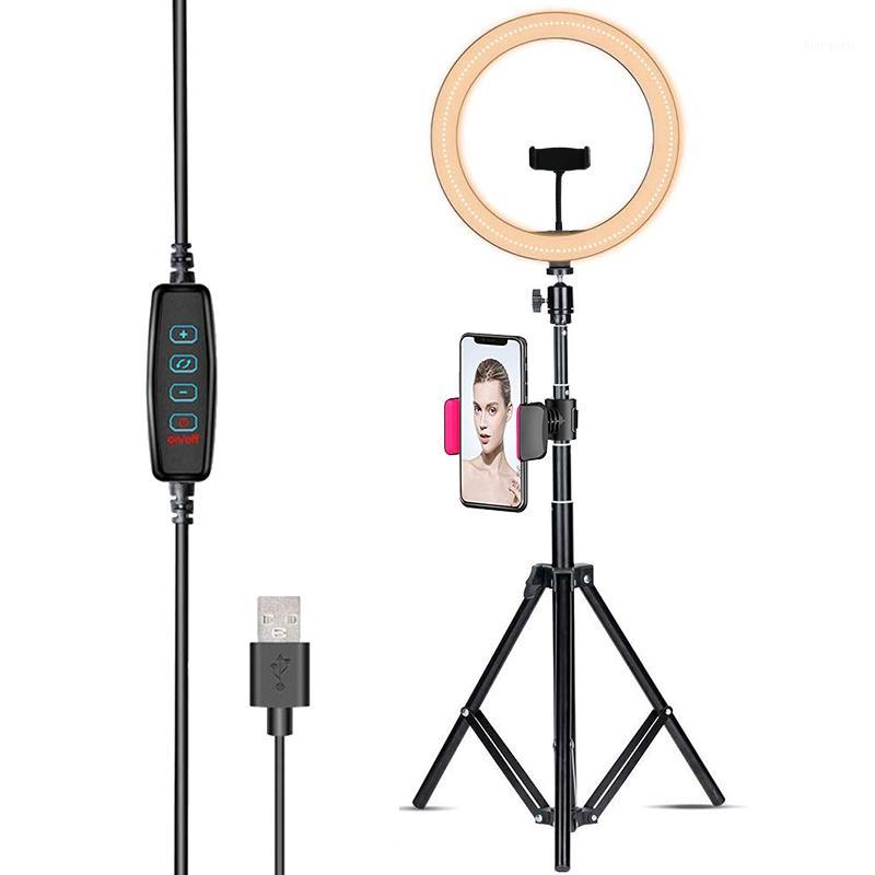 

Photography LED Selfie Ring Fill Light Dimmable Camera Phone 10 Inch Ring Lamp With Stand Tripod For Makeup Video Live Studio1