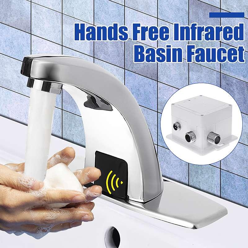

Automatic Hands Electric Touchless Bathroom Sensor Faucets Water Saving Mixers Sensor Tap Battery Power Kitchen Water Tap