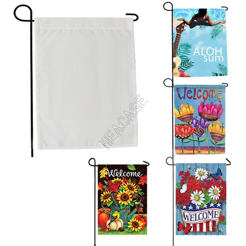 

Sublimation Polyester fiber blank garden Flag for Valentine's Day Easter Day hot transfer printing Banner Flags consumables 30*45cm D102904