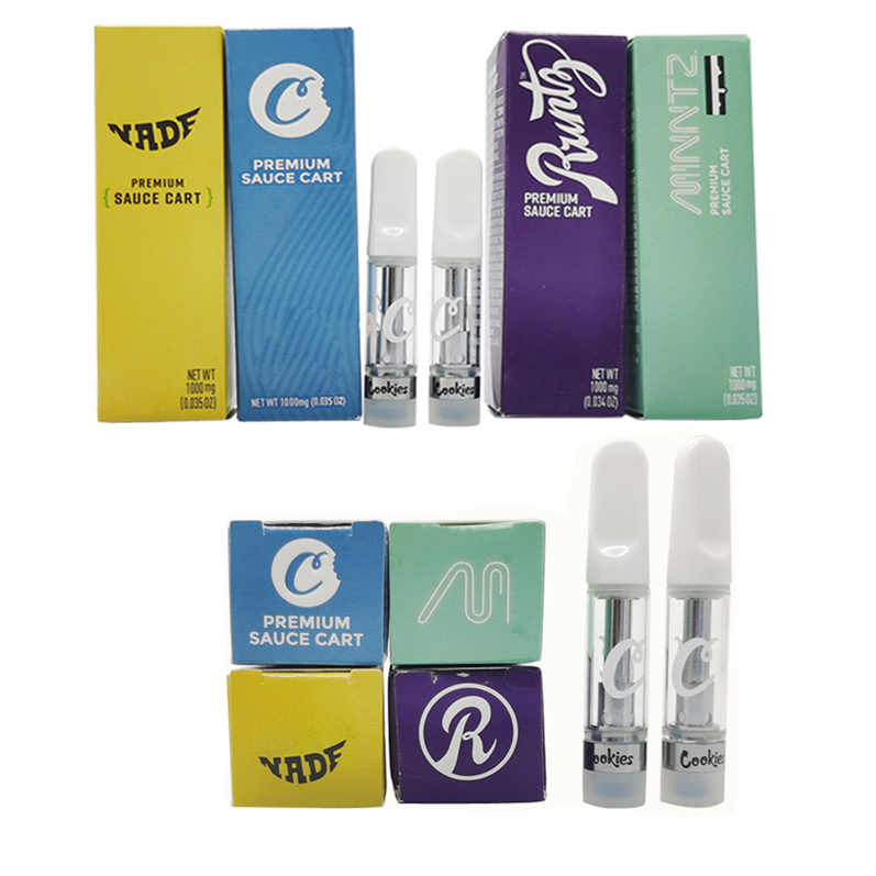 

New Cookies Vape Cartridge 510 Thread Cartridge Packaging E Cigarettes Vape Carts 0.8ML 1ML Premium Sauce Empty Vape Pen Vaporizer Pen