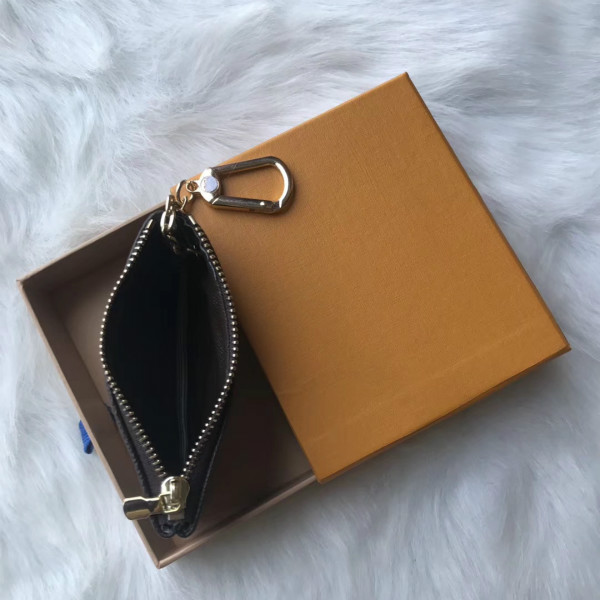 

Key Wallets Coin Purses Wallet Mens Key Pouch Womens Card Holder Handbags Leather Card Chain Mini Wallets Coin Purse Clutch Handbag 82 346, No box