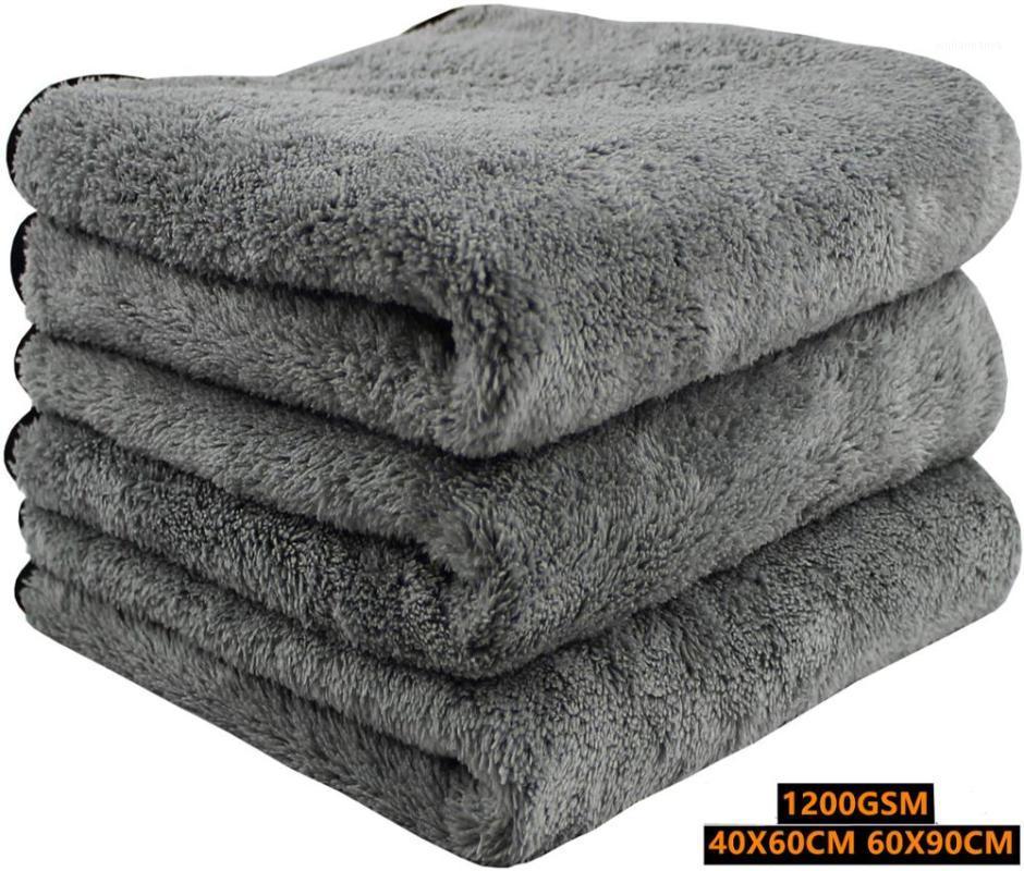 

Car Sponge 1PCS 1200GSM 40x60cm 60x90cm Microfiber Towel Detailing Cleaning Drying Cloth Thick Washing Rag For Kitchen Office