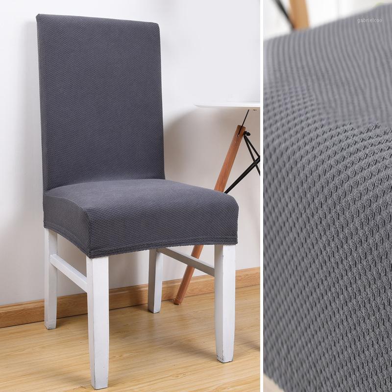 

Thick knit fabric Solid Colors Flexible Chair Cover For Wedding Party Elastic Multifunctional Dining Furniture Covers Home Decor1